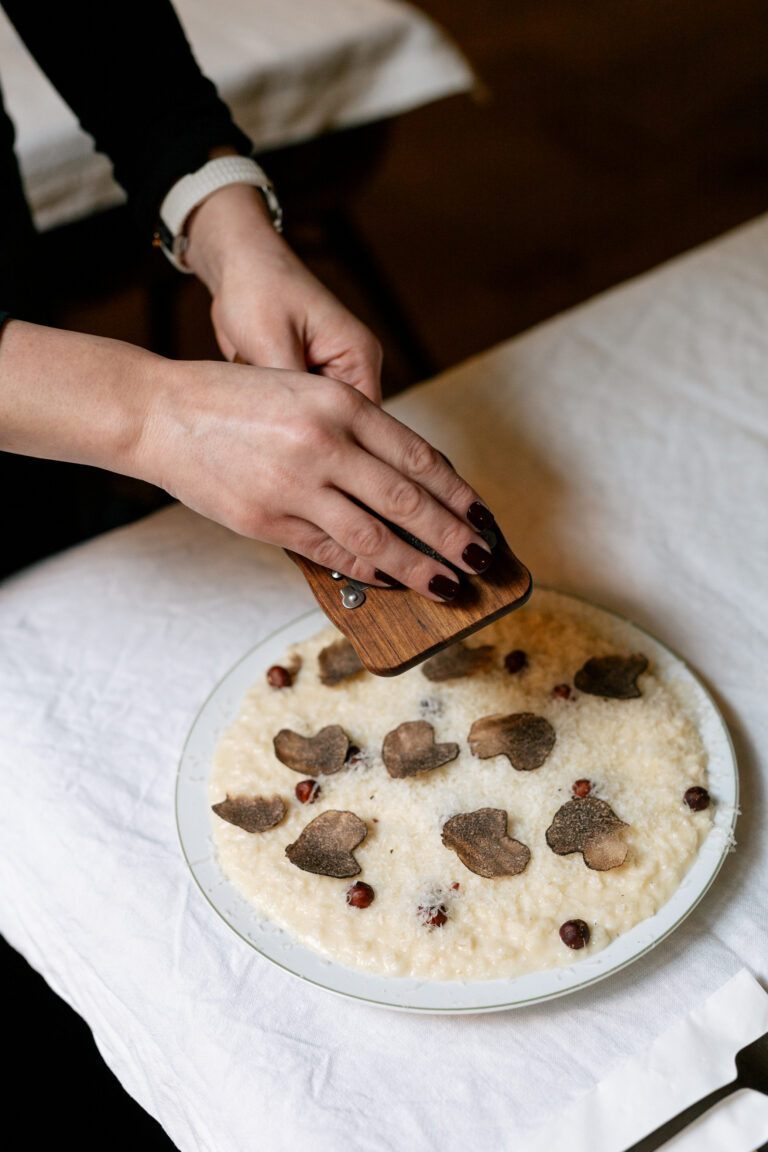 risotto z truflami na obiedzie w stylu włoskim z dojazdem do klienta